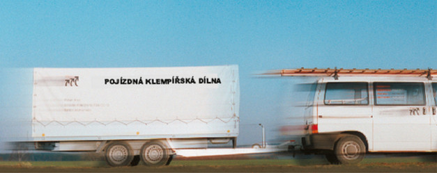 Pojízdná klempířská dílna